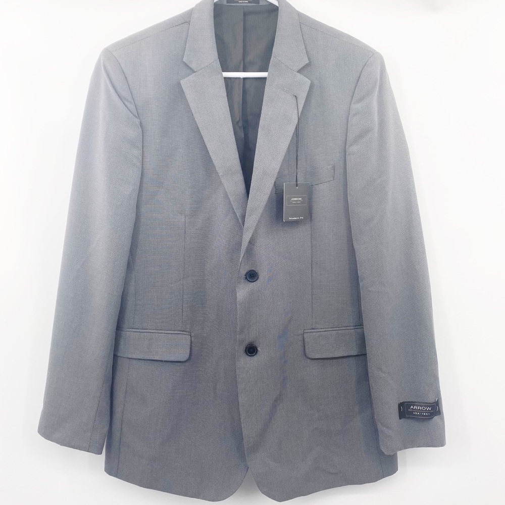 ARROW | Suit Jacket Modern Fit 42 Long Gray NWT